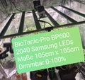 BioTanic-Pro BP600, 2040 Samsung Dioden, 600Watt 0-100% Regelbar, Full Spectrum, 105,5cm x 104,5cm x 3,5cm, LED Grow Lampe