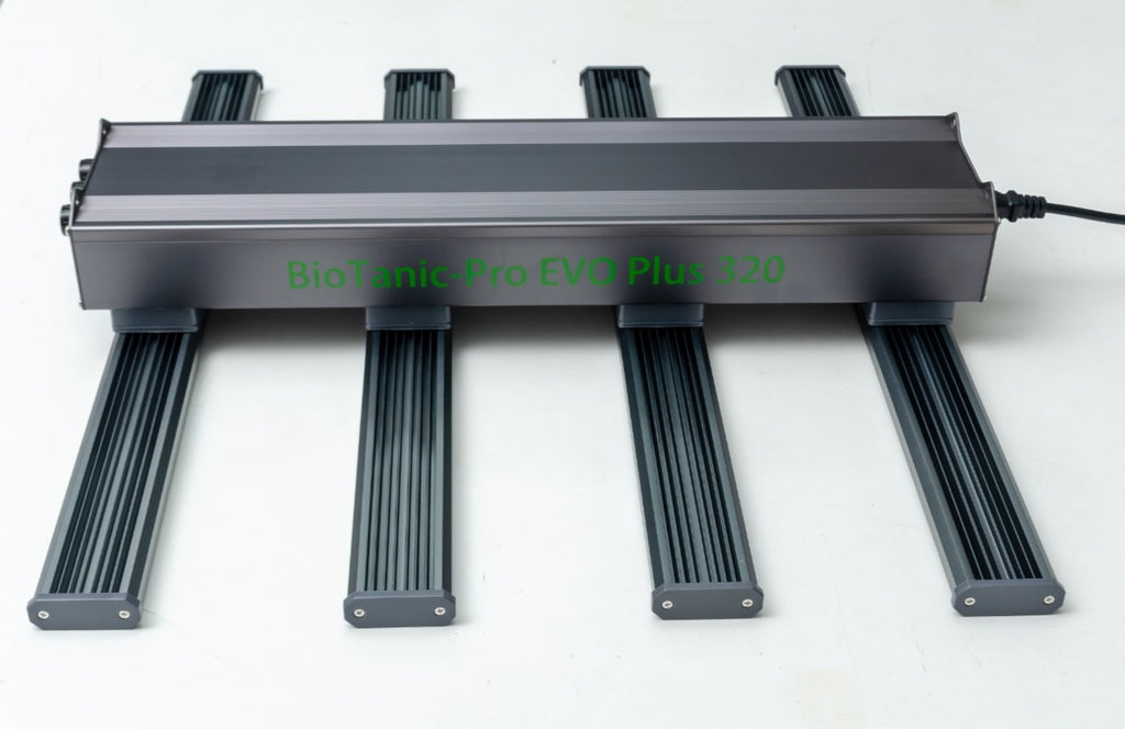 BioTanic-Pro EVO Plus 320 Speziell für die Medizinische Herstellung Entwickelt, 3 Kanal für jede Phase der Pflanze das Perfekte Spektrum,  komplett Ausgerüstet mit echten Samsung 301H EVO 3.1μmol/J Maße 60cm x 60cm