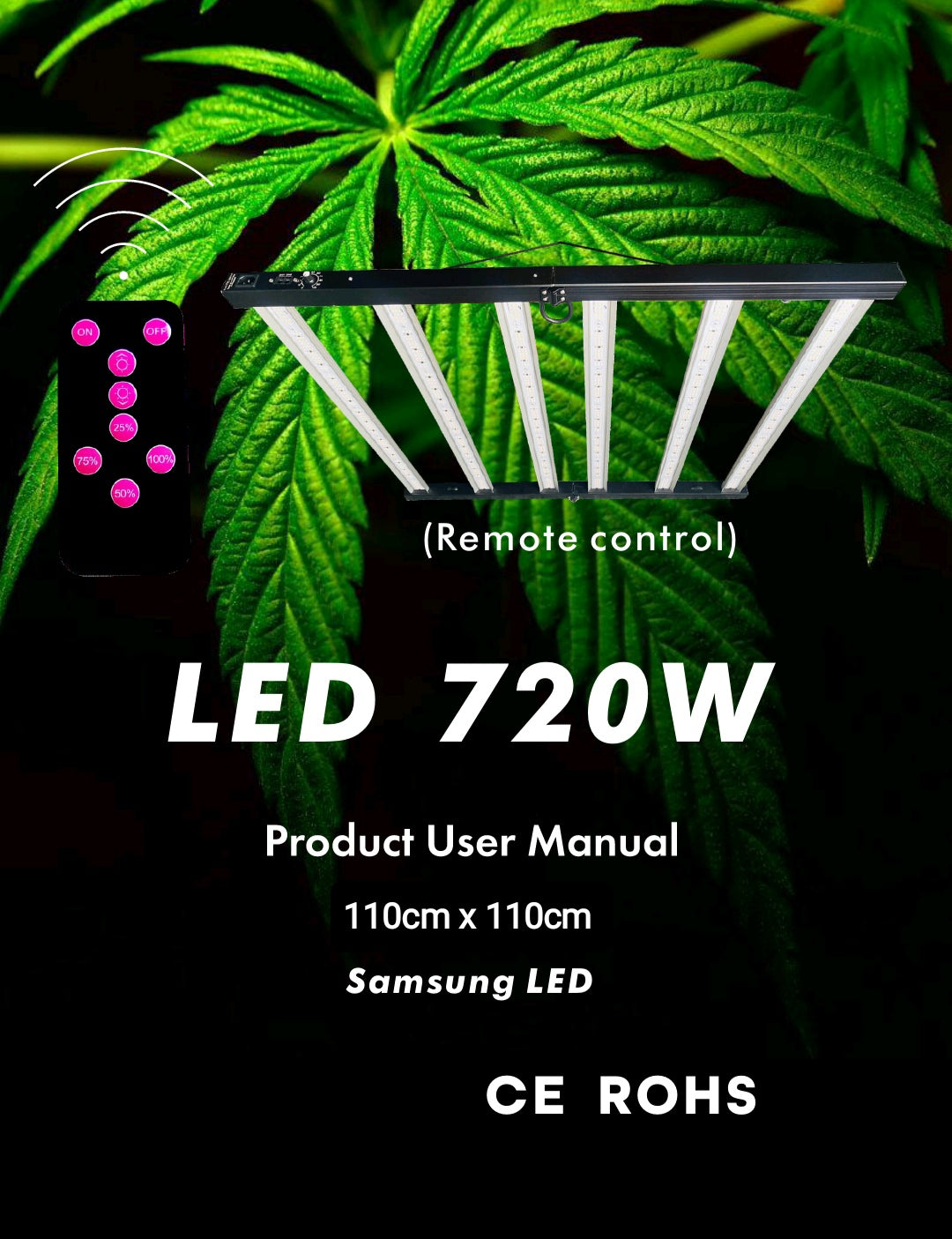 MEGA ANGEBOT 720watt Grow LED Panel mit Samsung LEDs Perfekt für 120cm x 120cm Sehr Größe Stückzahl auf Lager schneller Versand 3-5  Tage