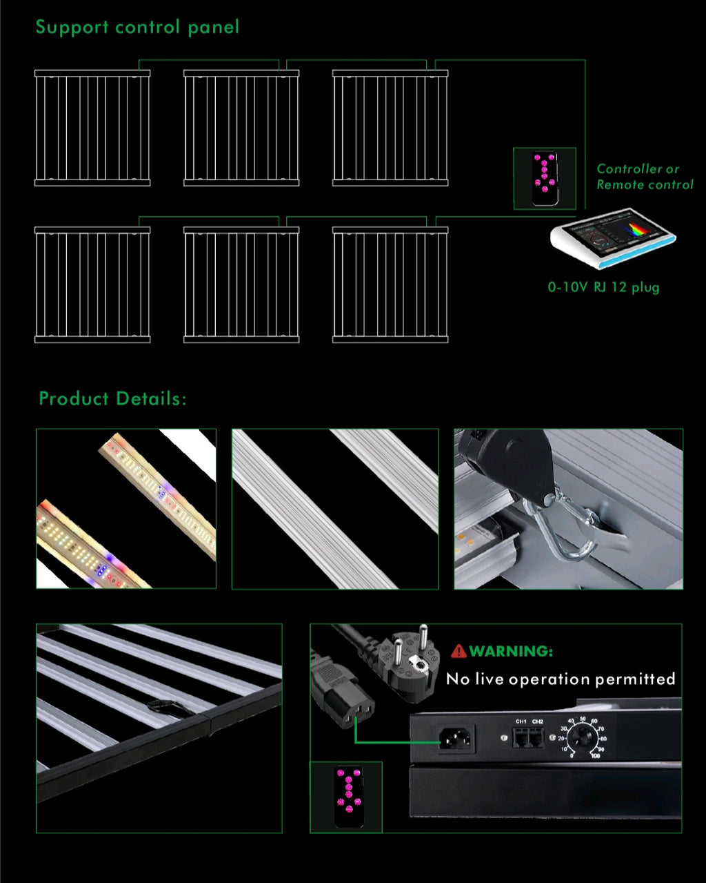 MEGA ANGEBOT 720watt Grow LED Panel mit Samsung LEDs Perfekt für 120cm x 120cm Sehr Größe Stückzahl auf Lager schneller Versand 3-5  Tage